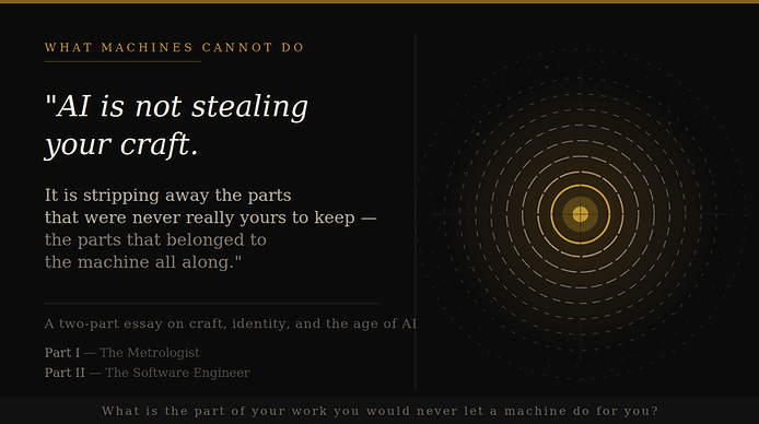 There is a difference between executing code and engineering a solution.
