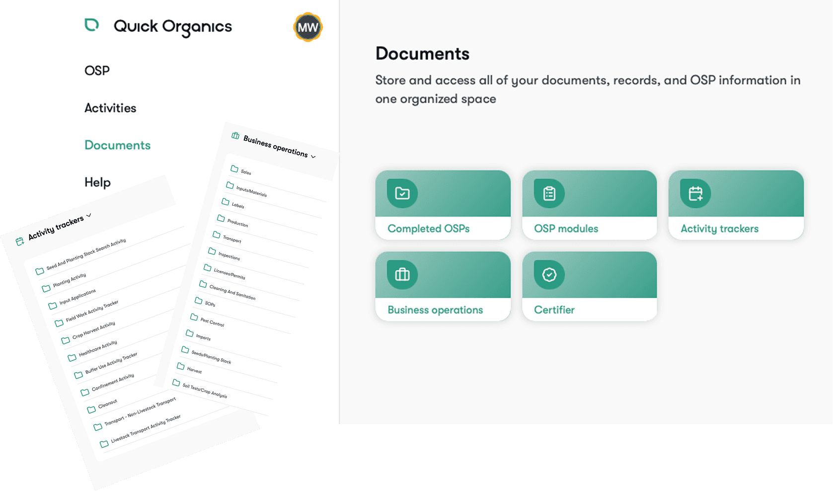 Quick Organics Document Management System