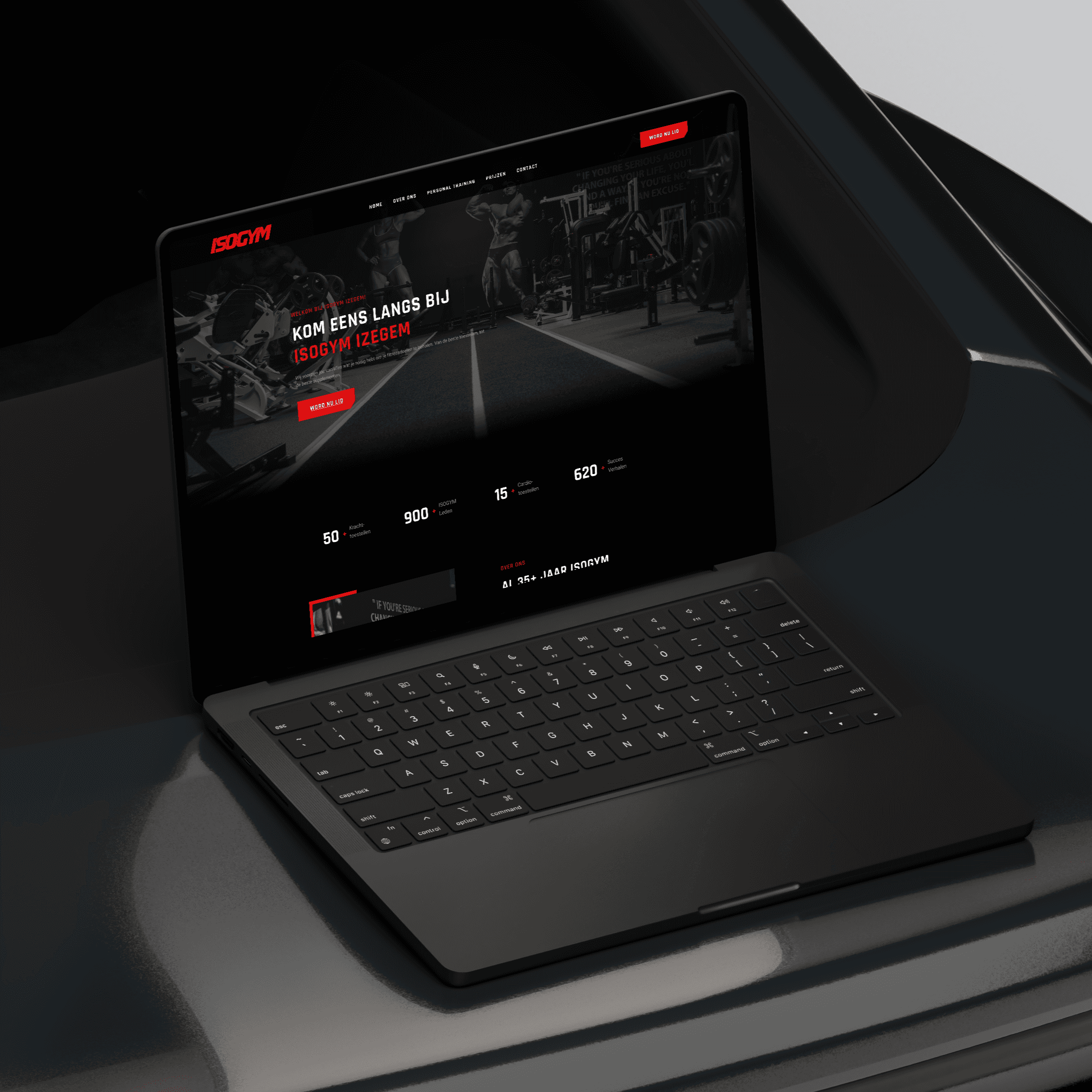 ISOGYM Mockup Laptop