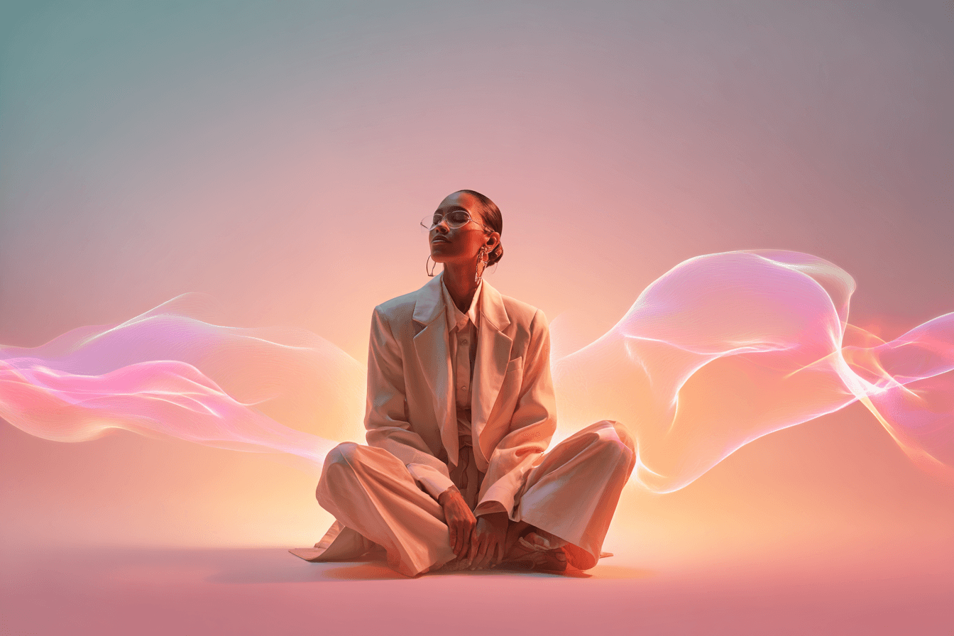 Portrait of a person in dark clothing speaking on a phone