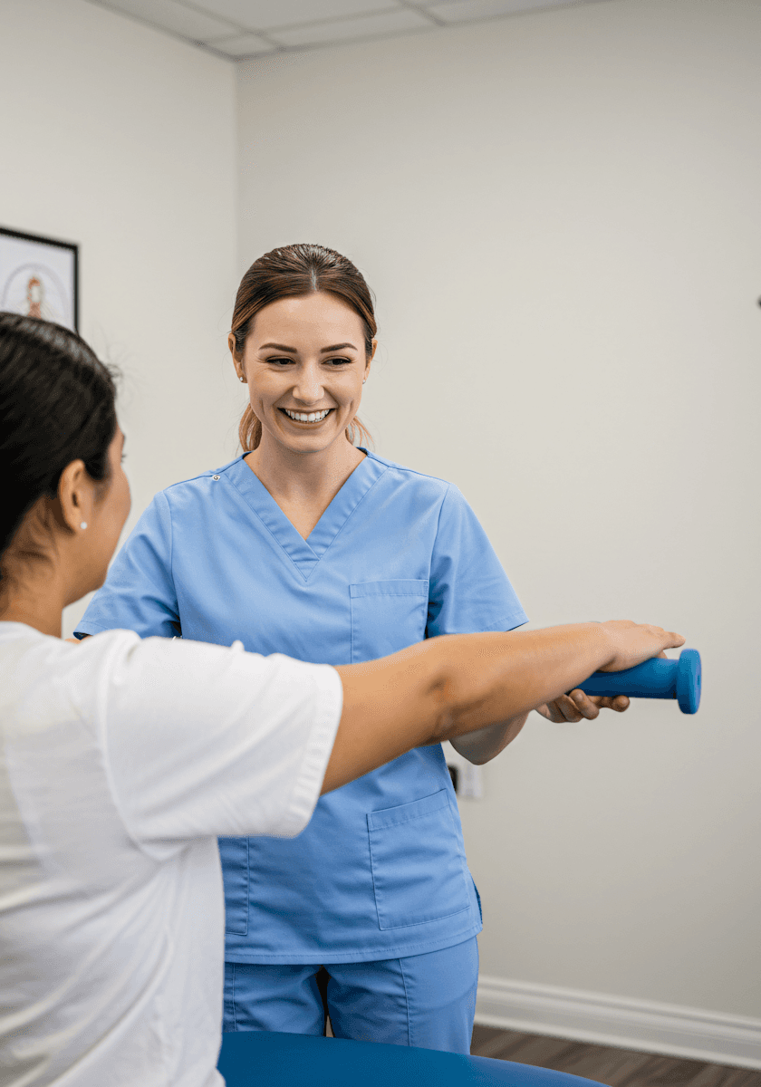 doctor determining the root cause of symptoms experienced by the patient