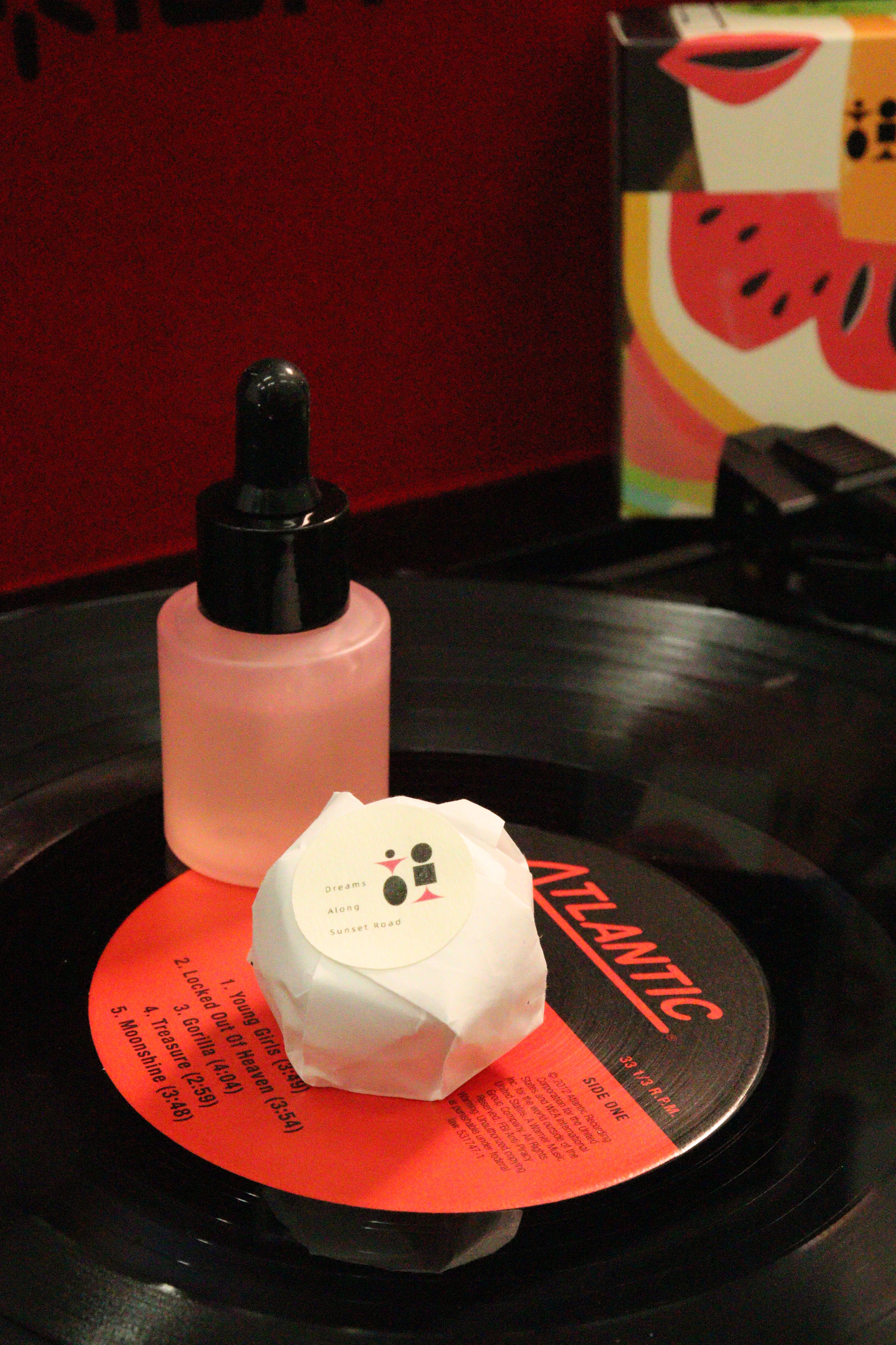 Abstract dark blue and brown waves