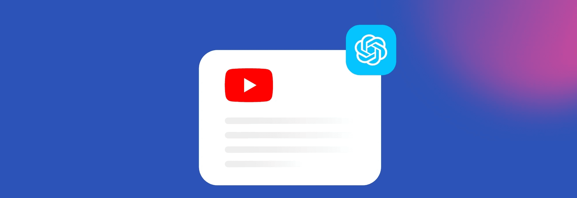 It saves time - YouTube Summary With ChatGPT