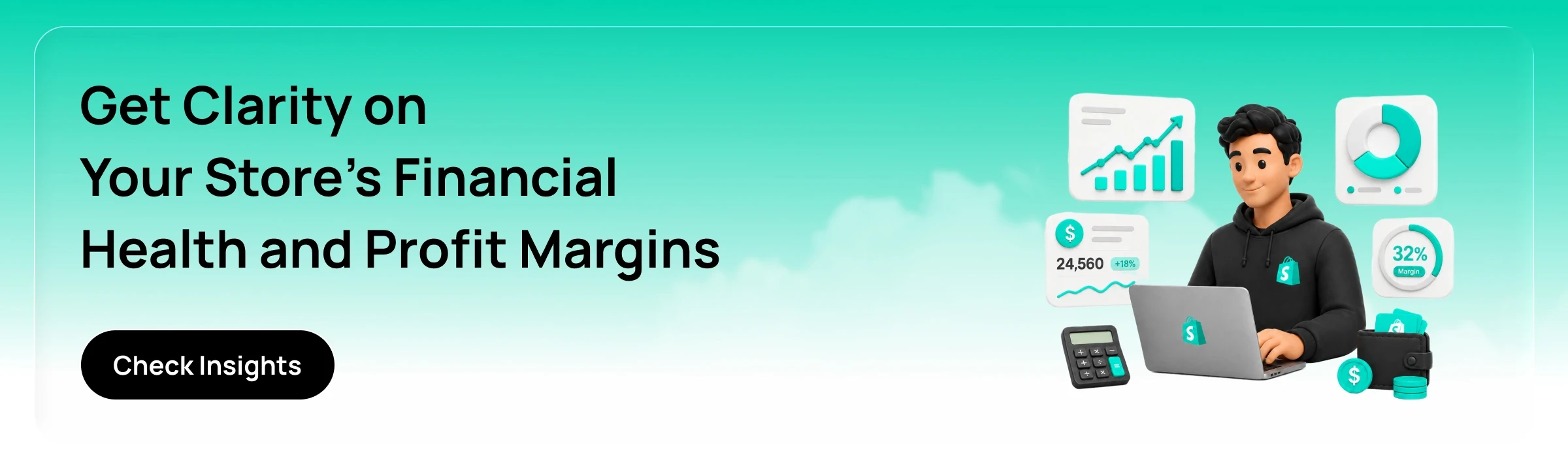 Shopify gross and net profit calculation