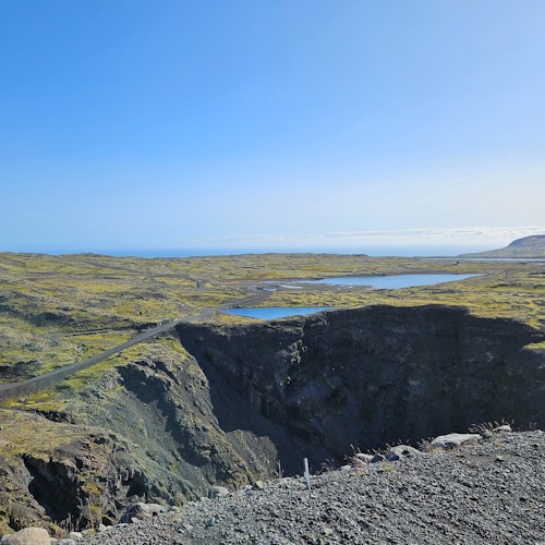 The view on the way up to the glacier