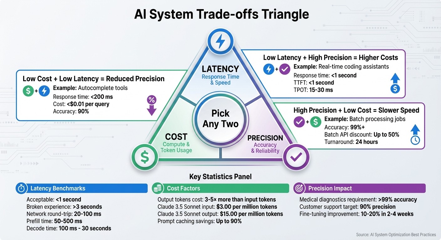 AI System Trade-offs: Balancing Latency, Cost, and Precision
