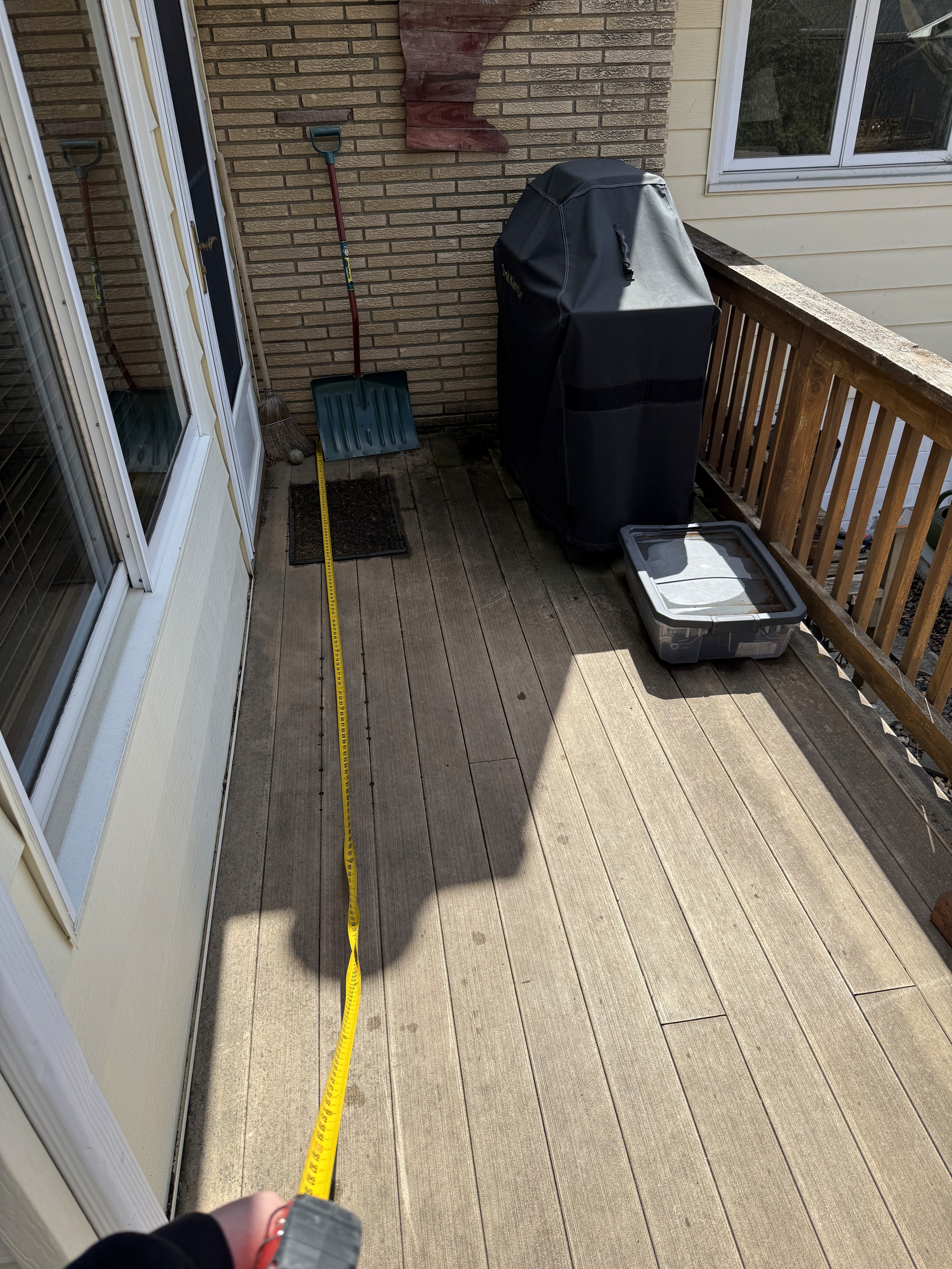 before deck refinishing