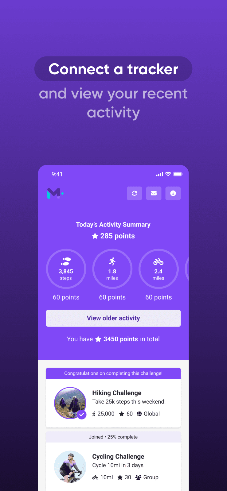 Moves+ app screen