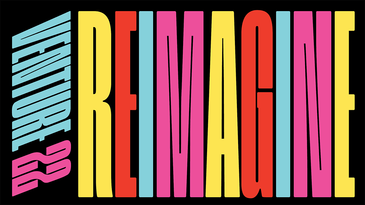 The image is a hero graphic titled "Reimagine," which evokes a sense of creativity and transformation. It visually represents the concept of reimagining ideas, projects, or perspectives, inviting viewers to contemplate new possibilities and innovations.