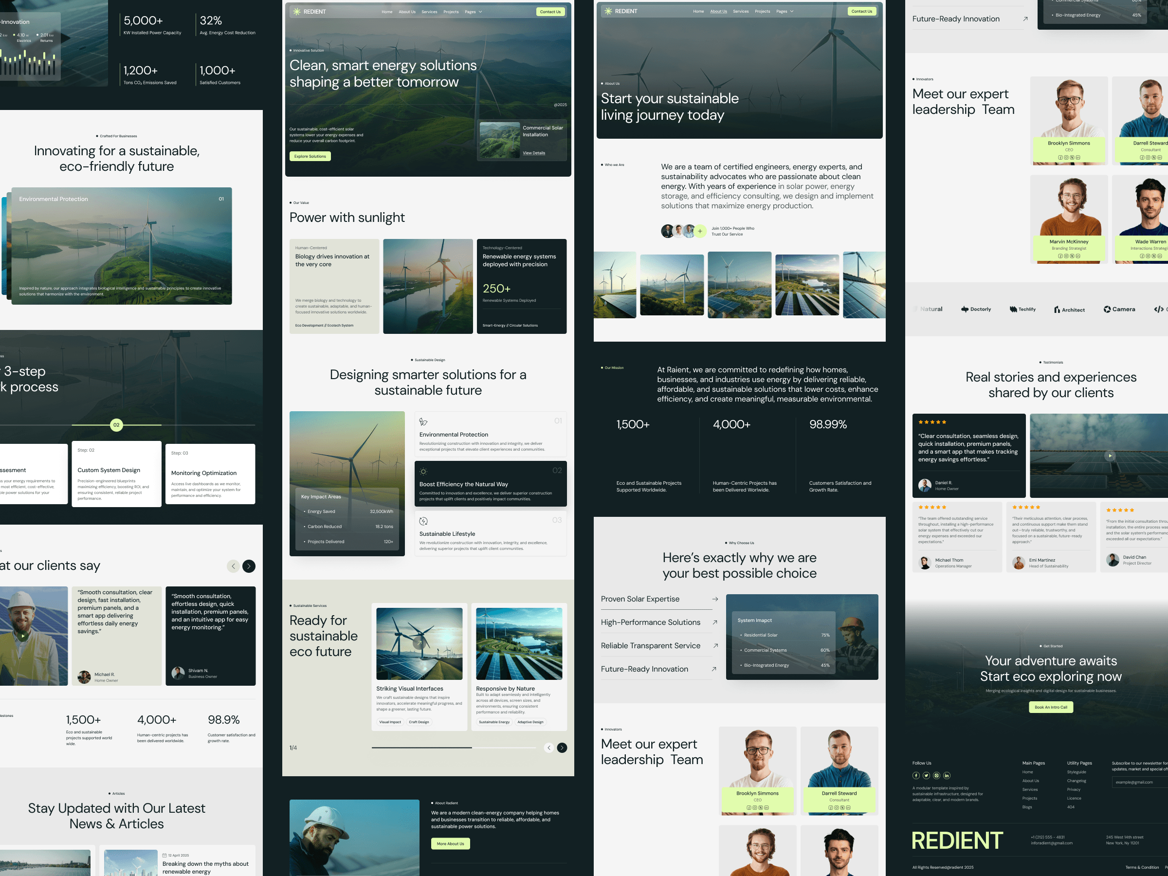 framer sustainability template