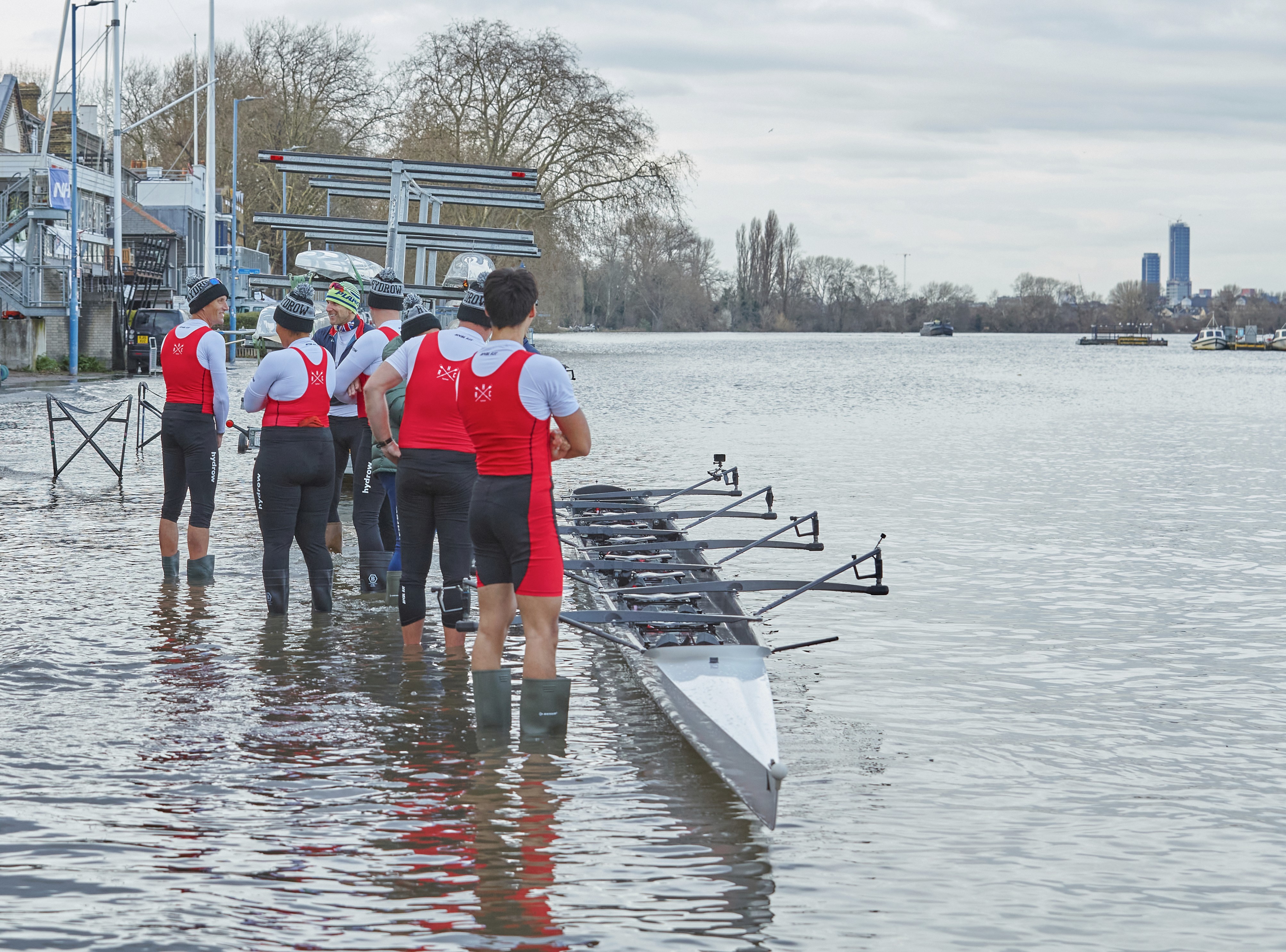 Behind the scenes London Hydro rowing campaign for The Boat Race – London event photographer Paul Severn.