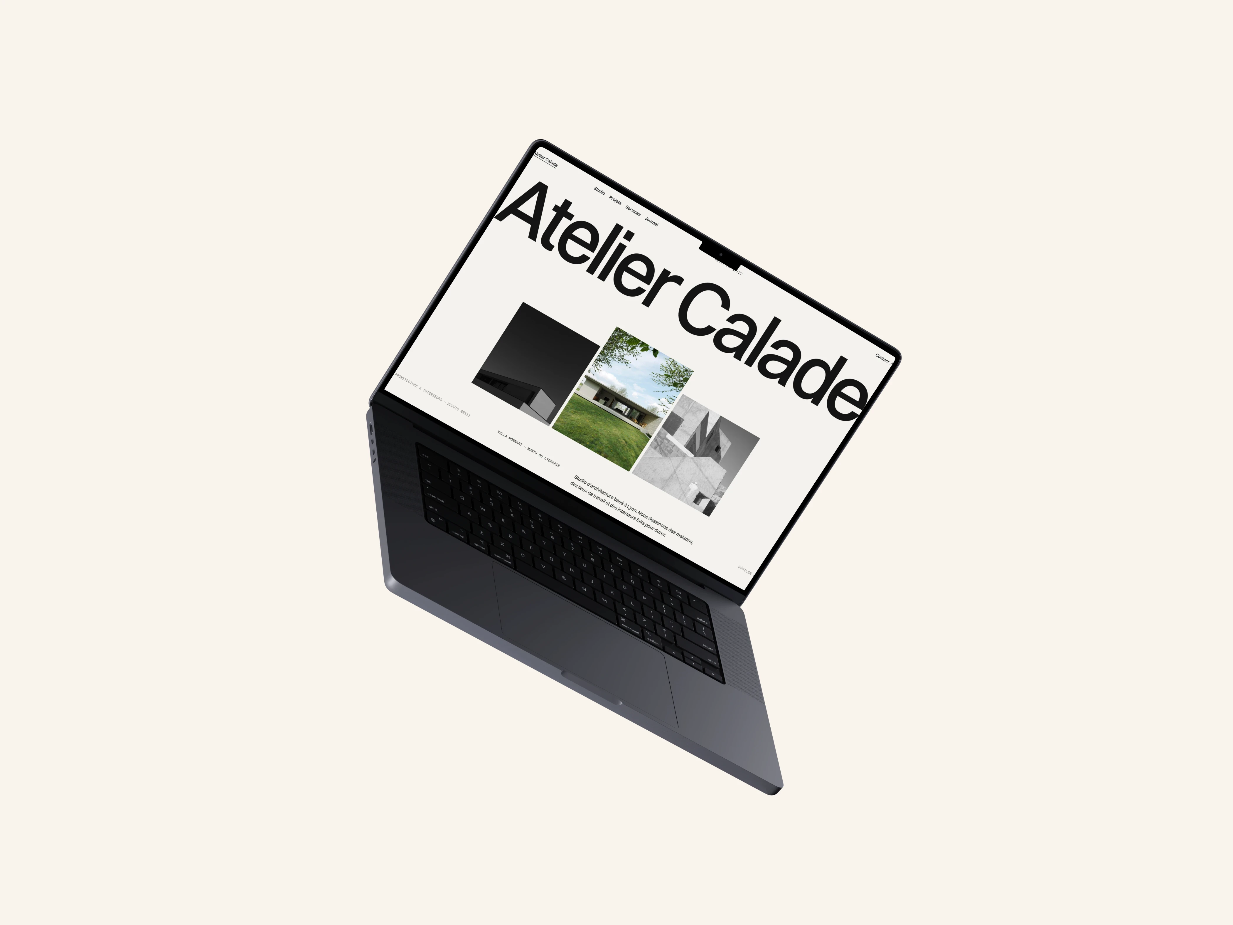 Aperçu mobile du projet Atelier Calade