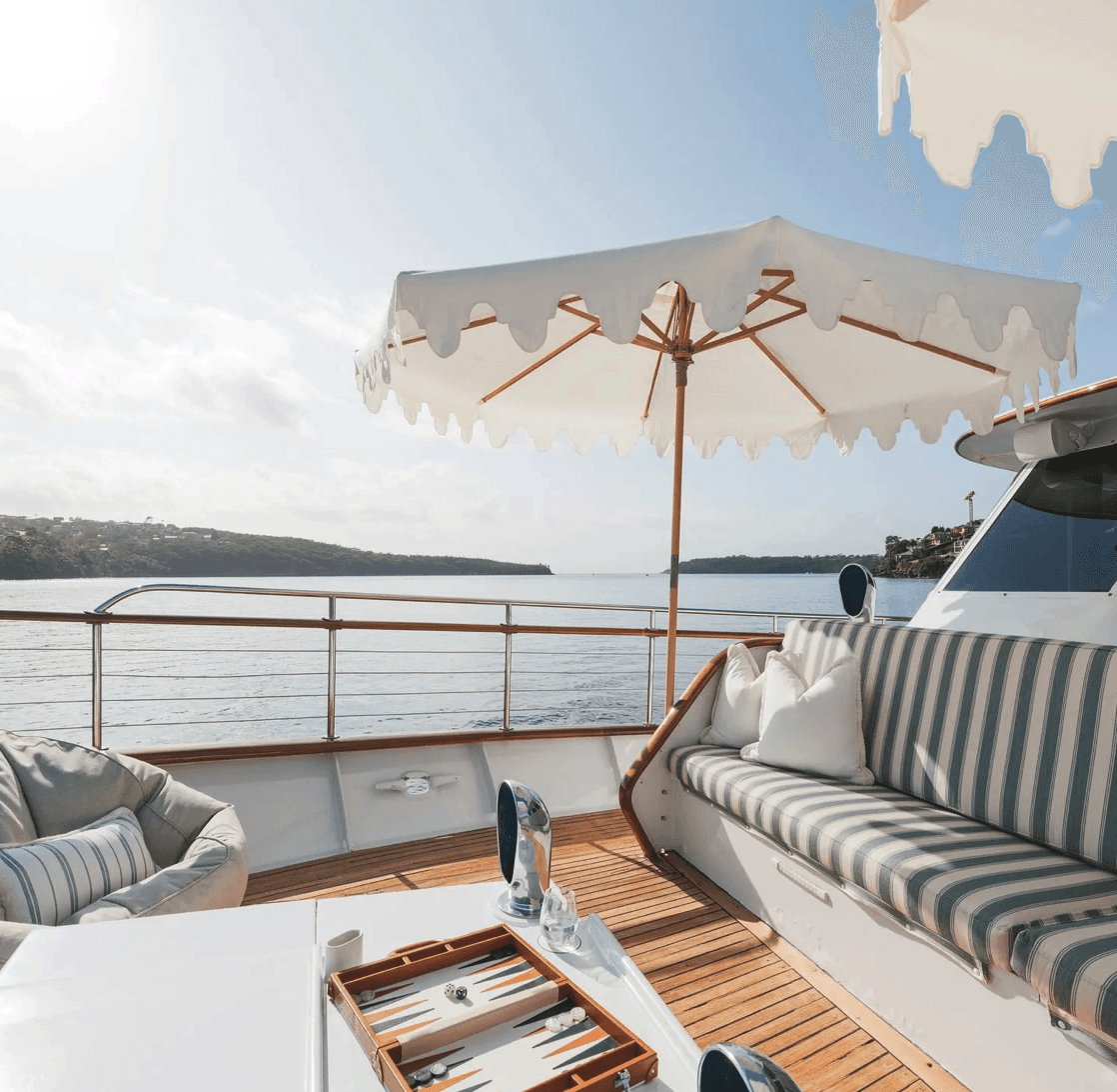 Yacht on water