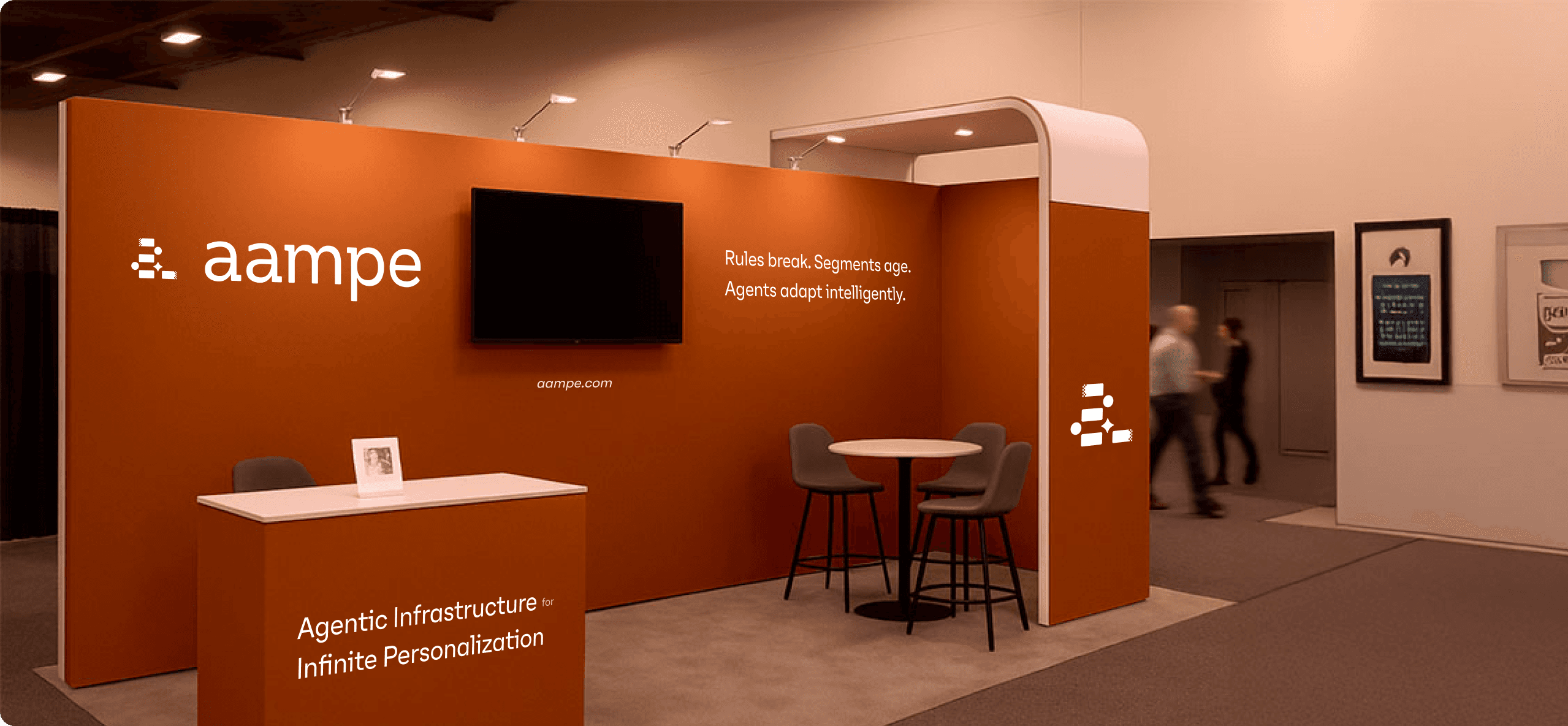 Photograph of Aampe booth render