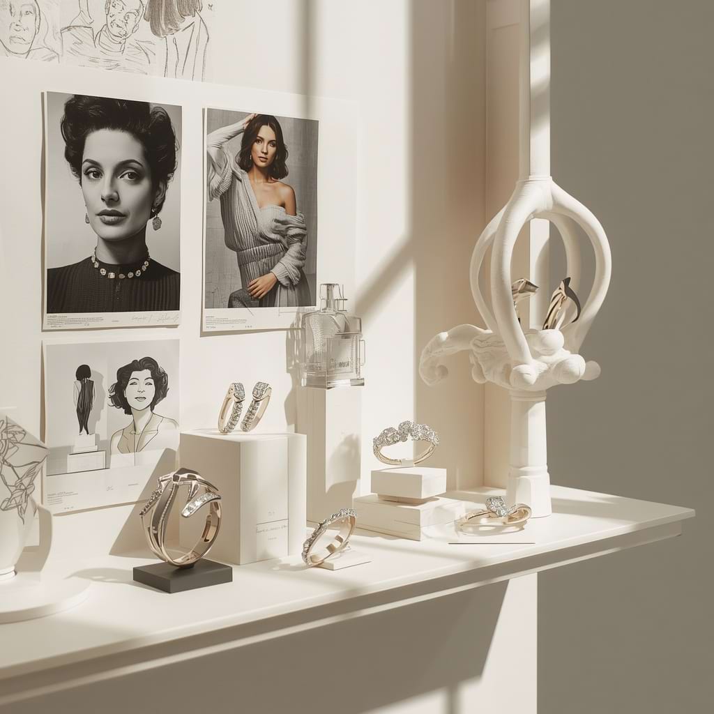 Show case of designer collaborations