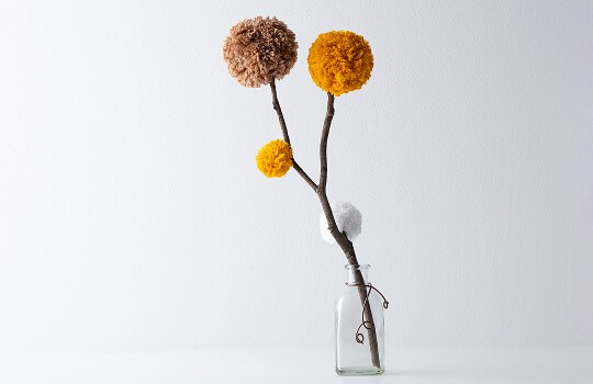 Minimalistic brown flowers