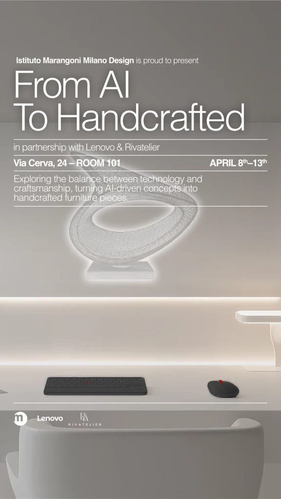 From AI  to handcrafted, collaboration between Rivatelier, Marangoni and Lenovo