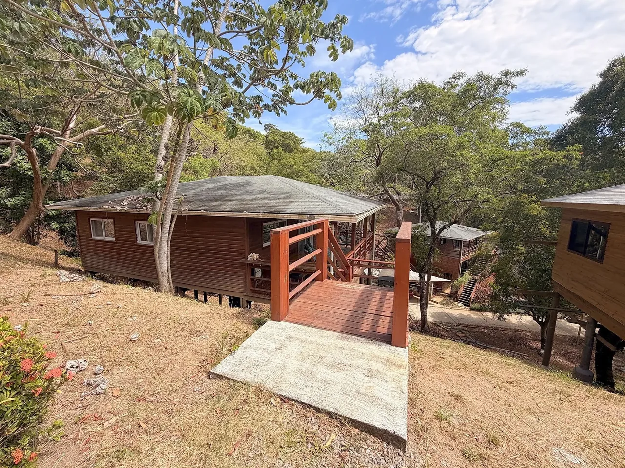 A furnished apartment on the rural east end of Roatán, where our family stayed for two and a half months.