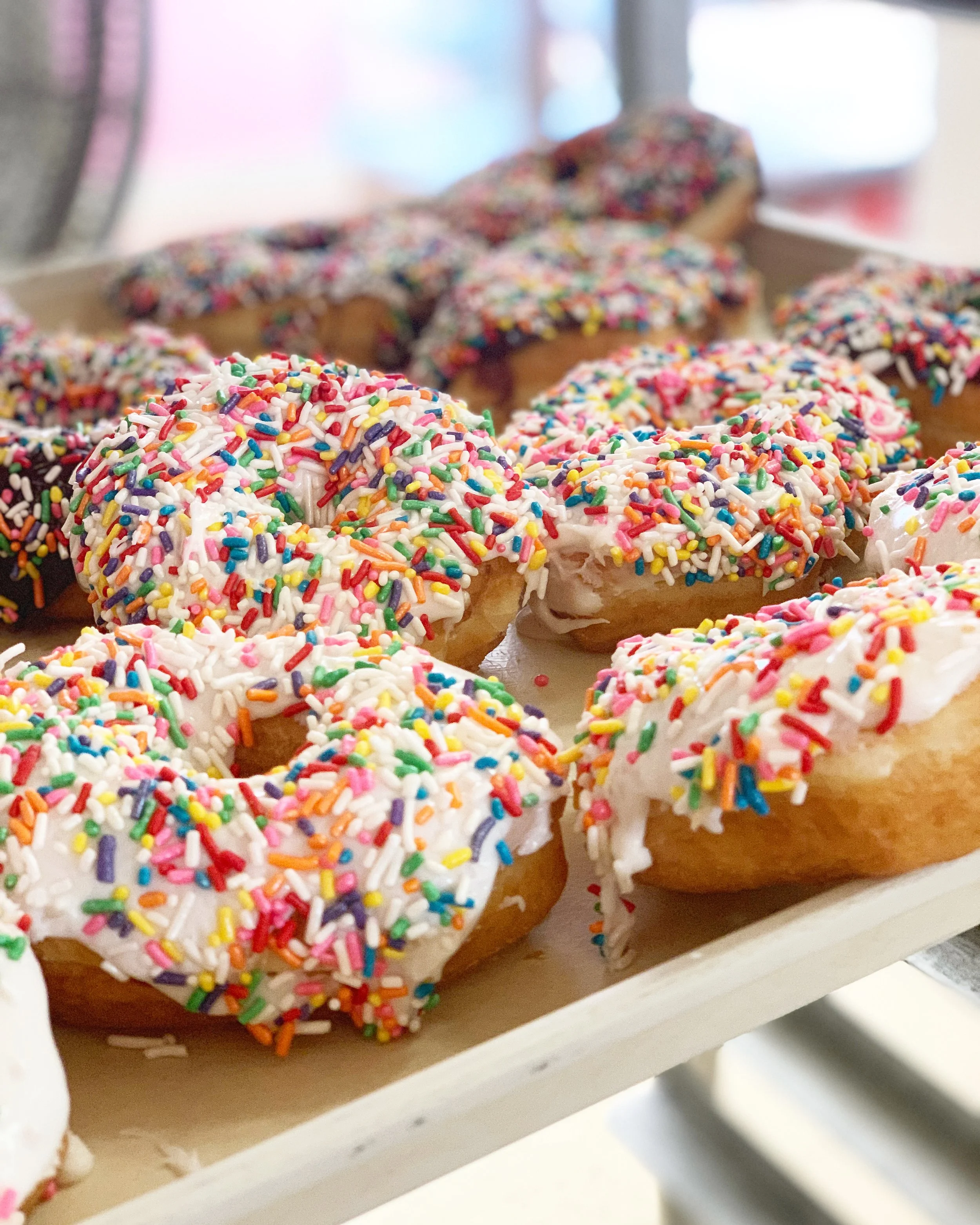 Suzy-Jo donuts and apple fritters alternate