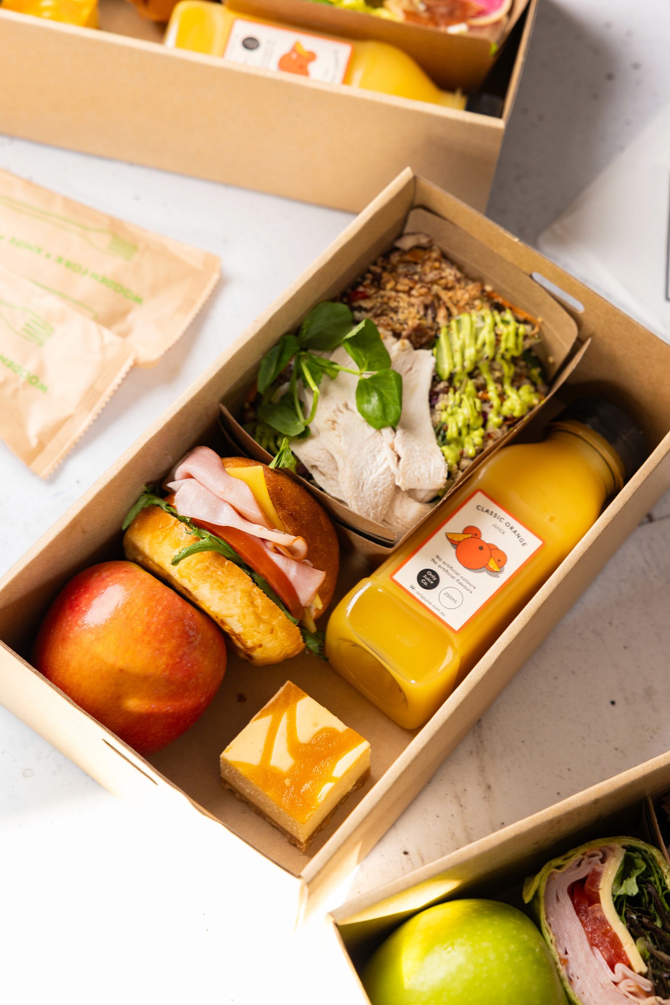 Individual Working Lunch box for conferences and workshops