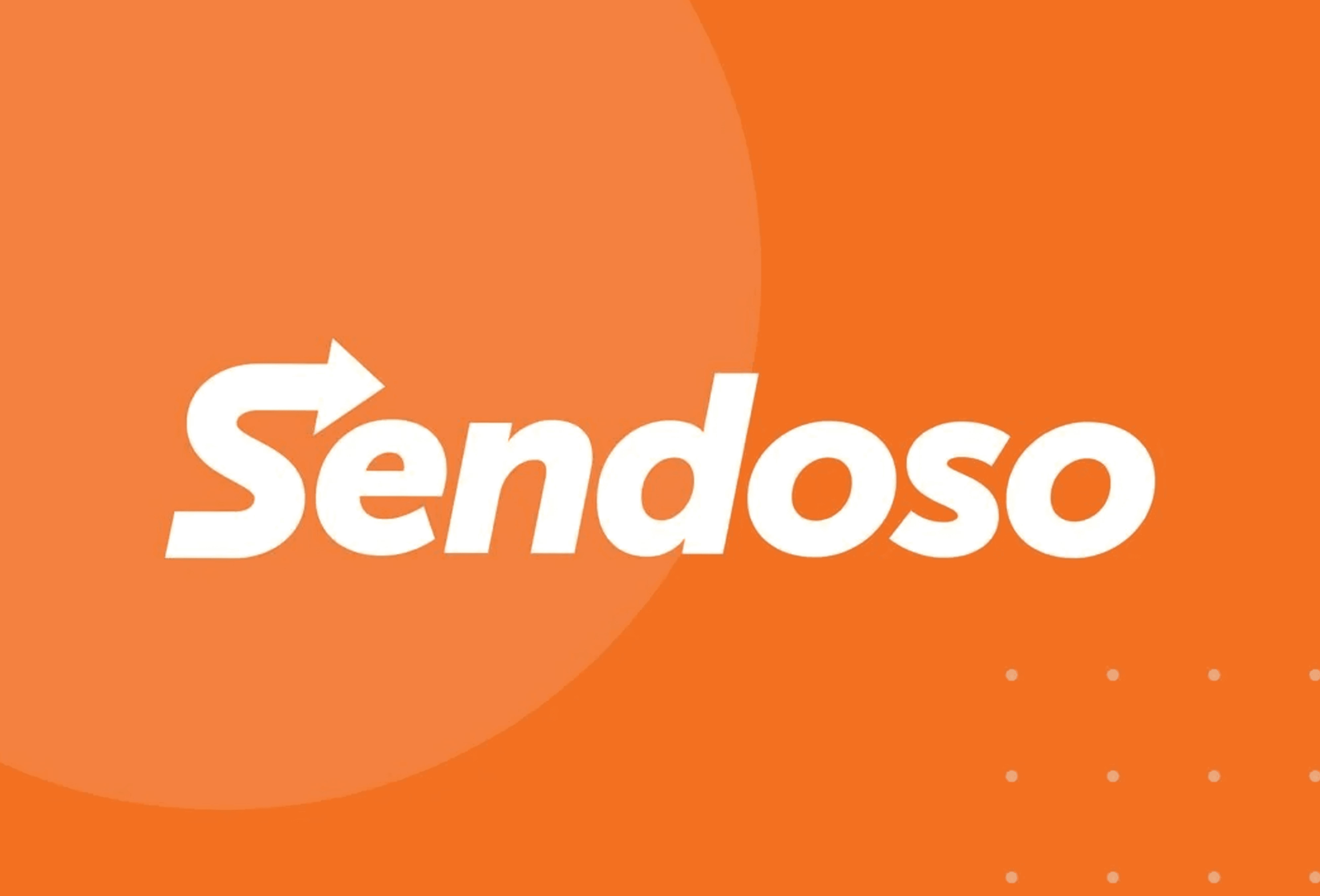 Sendoso company logo on orange background - Sendoso Alternatives