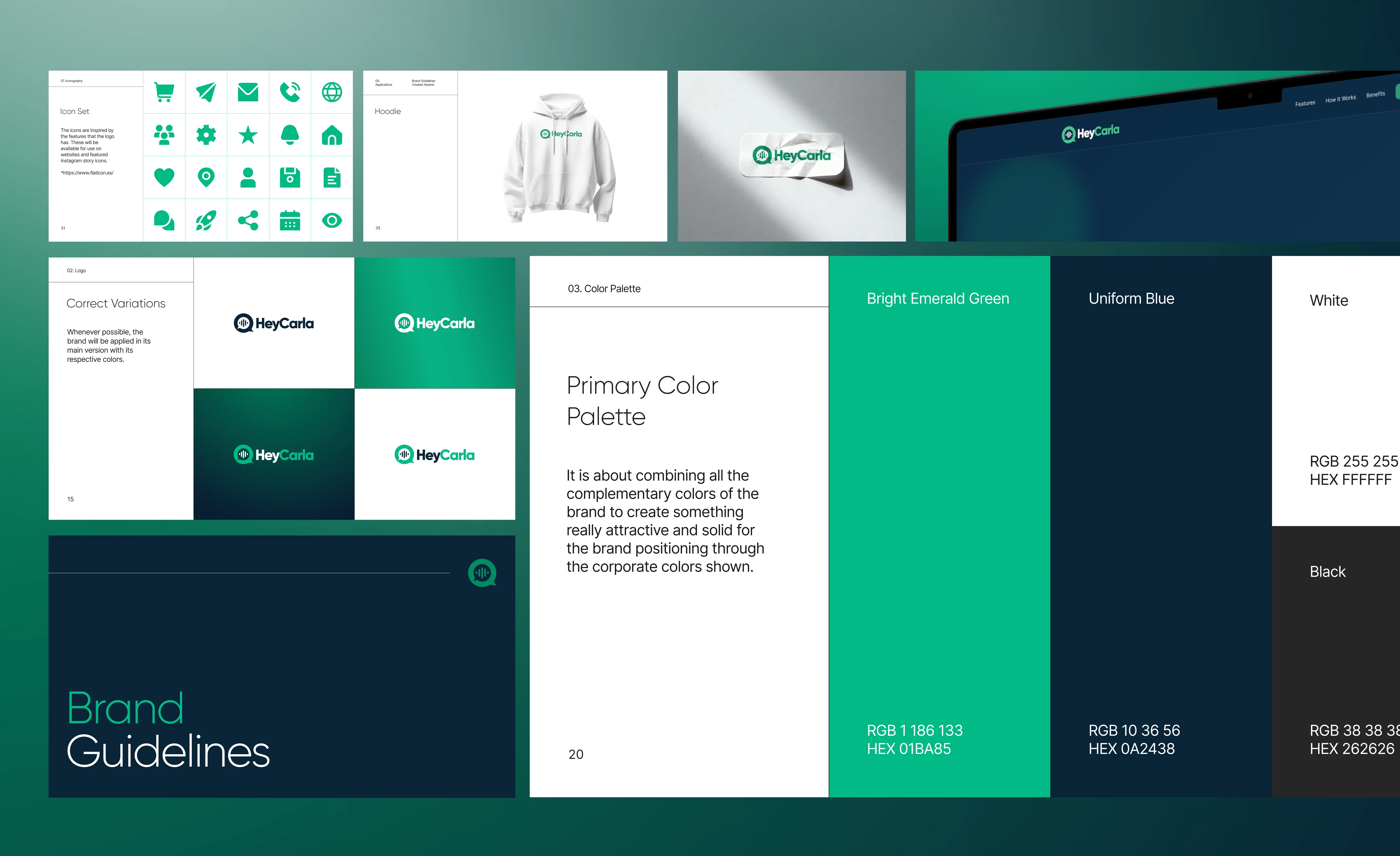 Carla AI logo design and visual identity direction