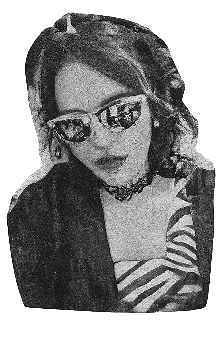 a woman with sunglasses