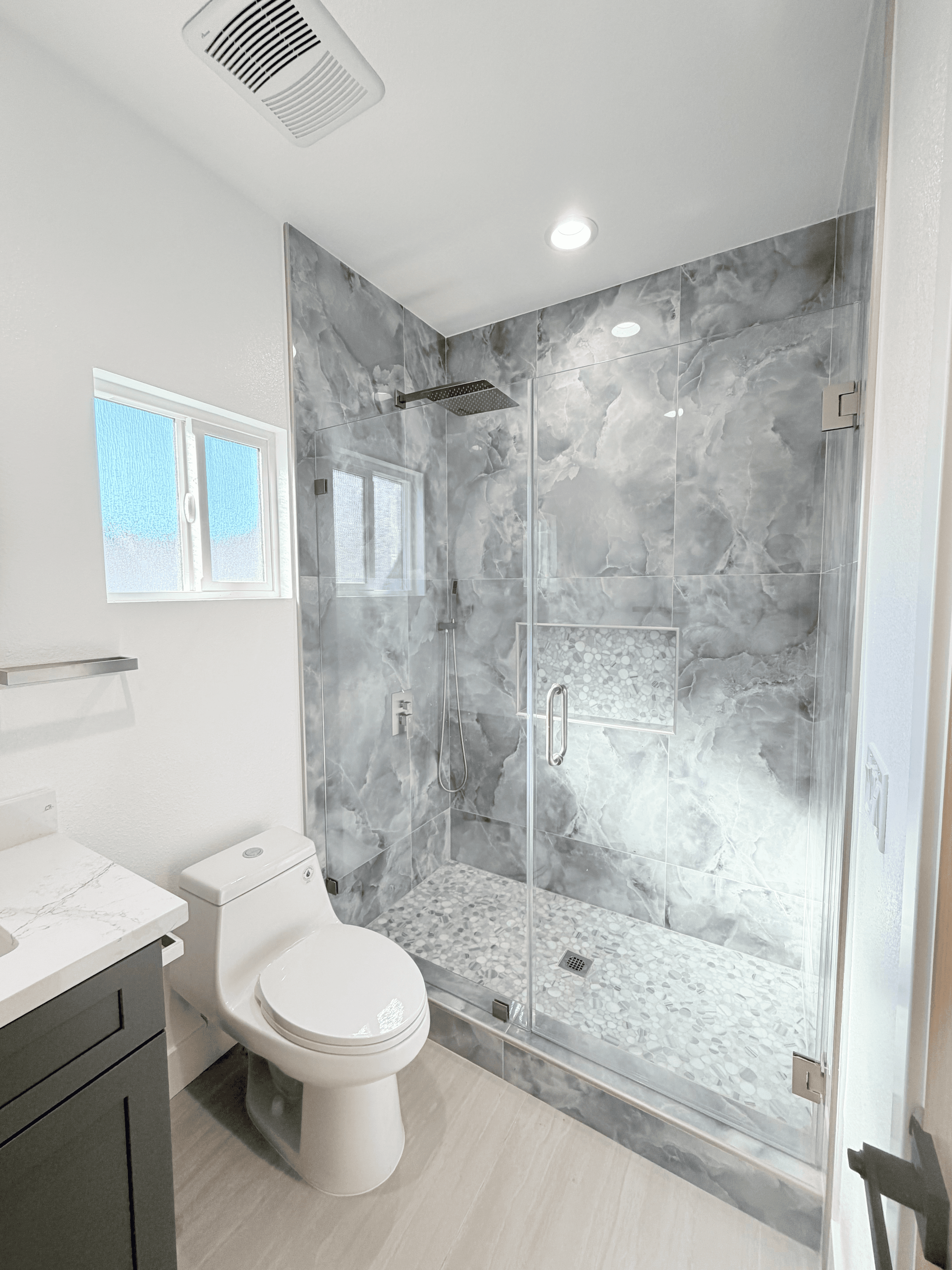 Open-concept living room in 3 bedroom ADU – THP Construction