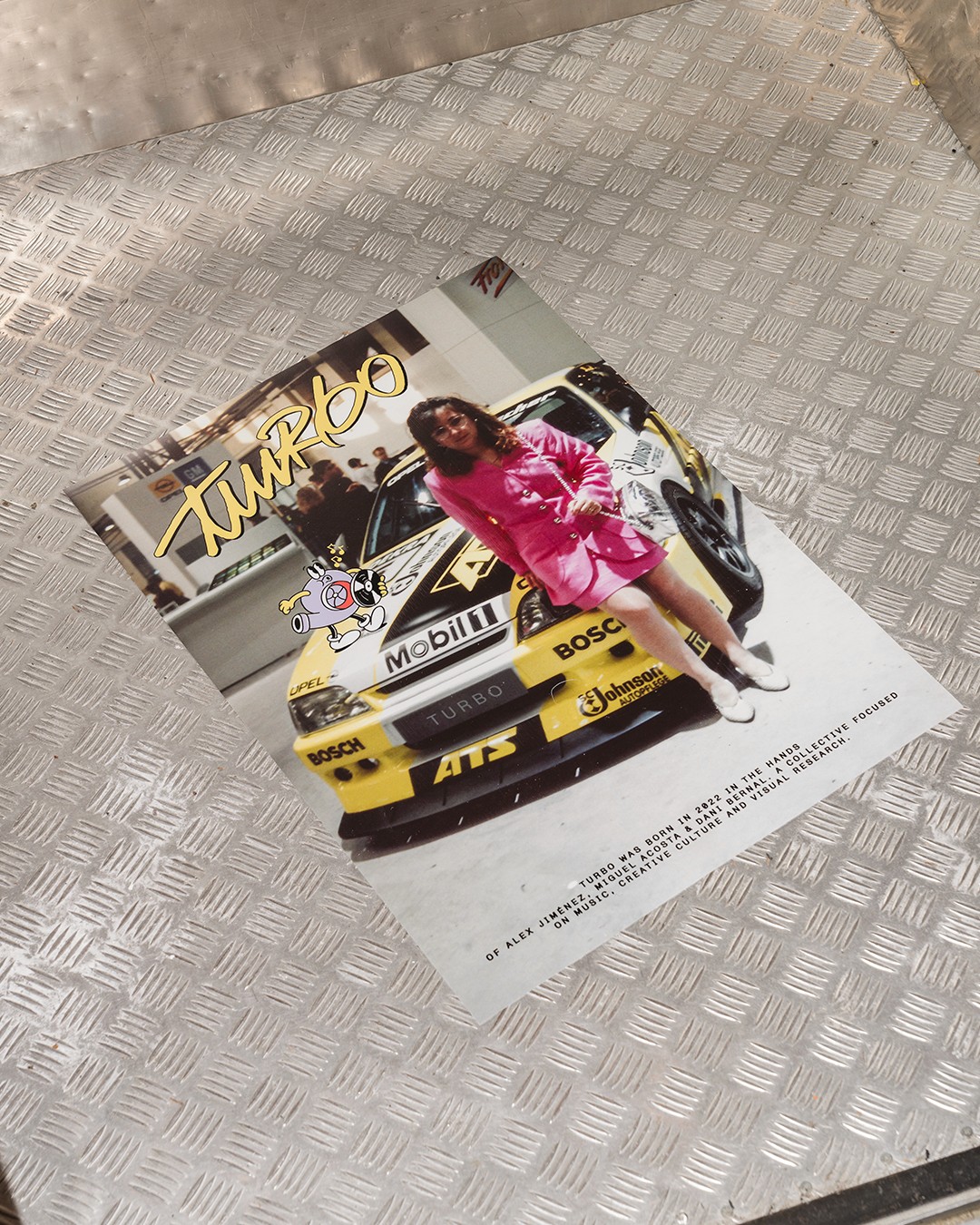 Streetside billboard with flyposters of the Batch.Works brand and illustrations