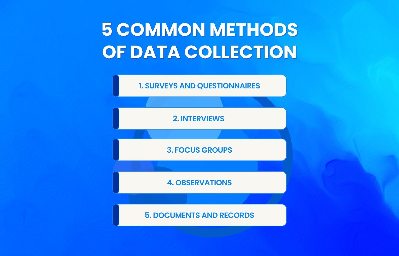 5 Common methods of data collection