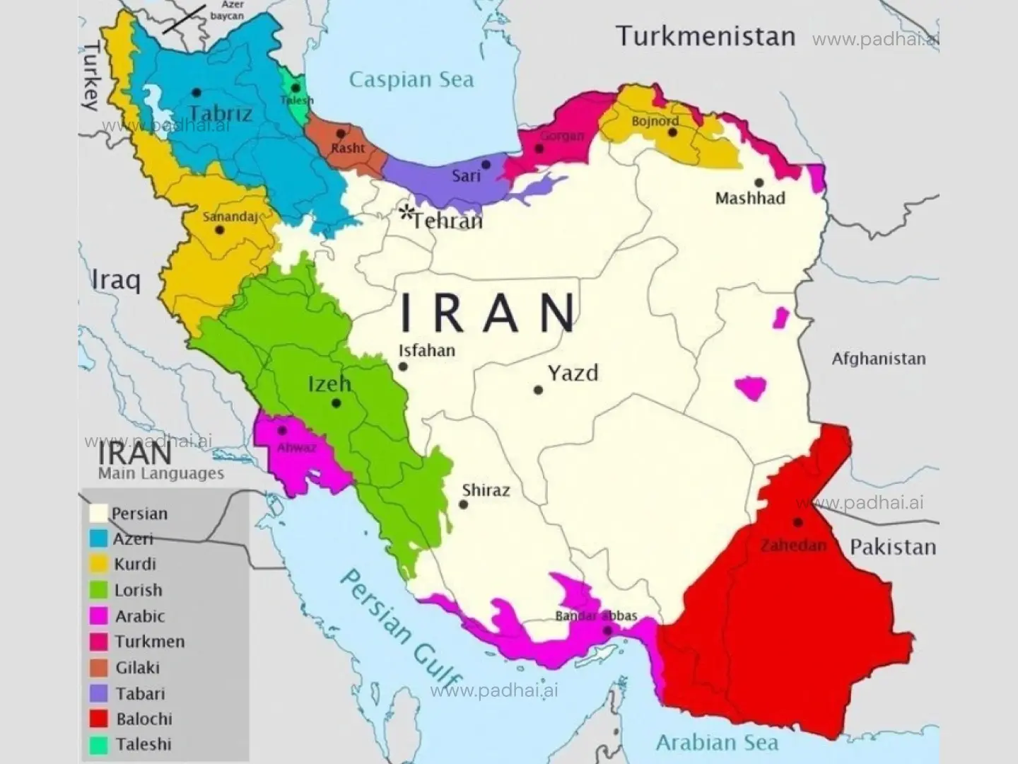 Map of Iran