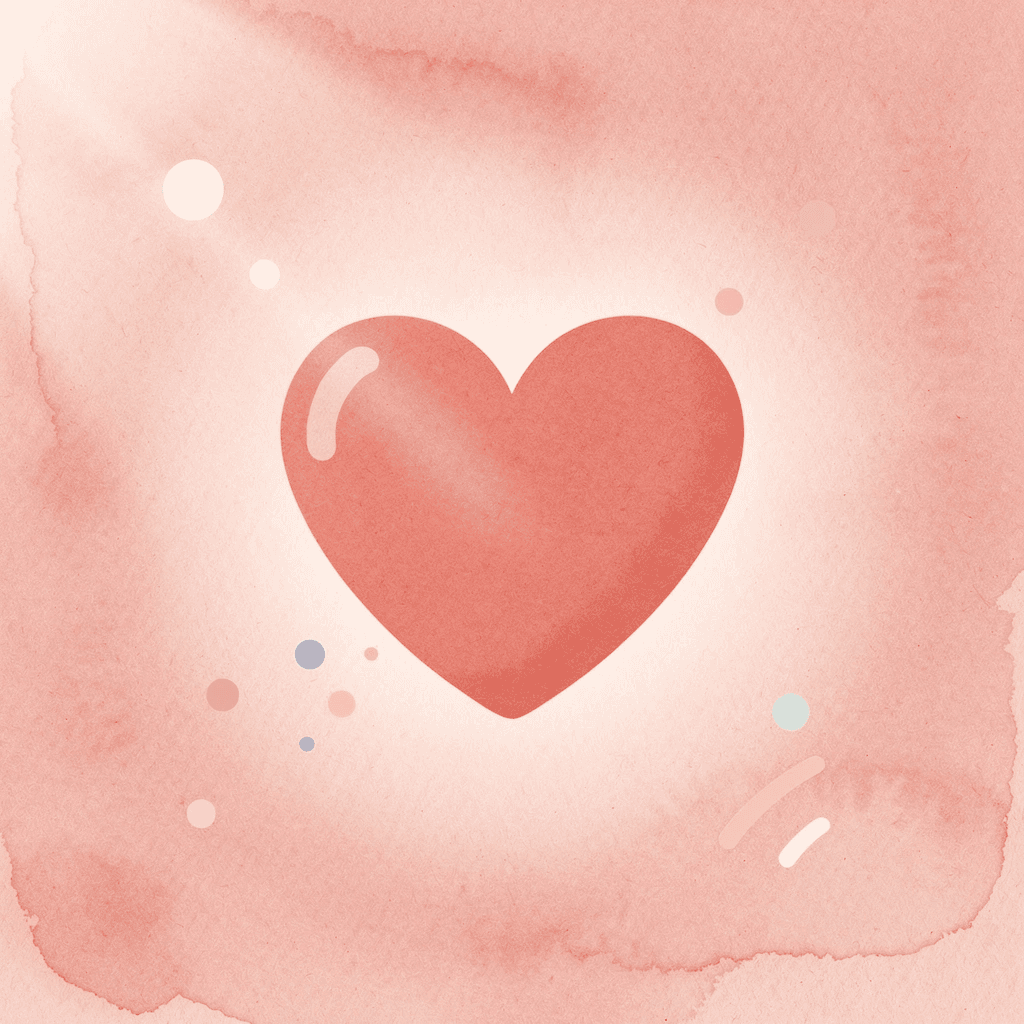 Heart icon representing postpartum recovery and health
