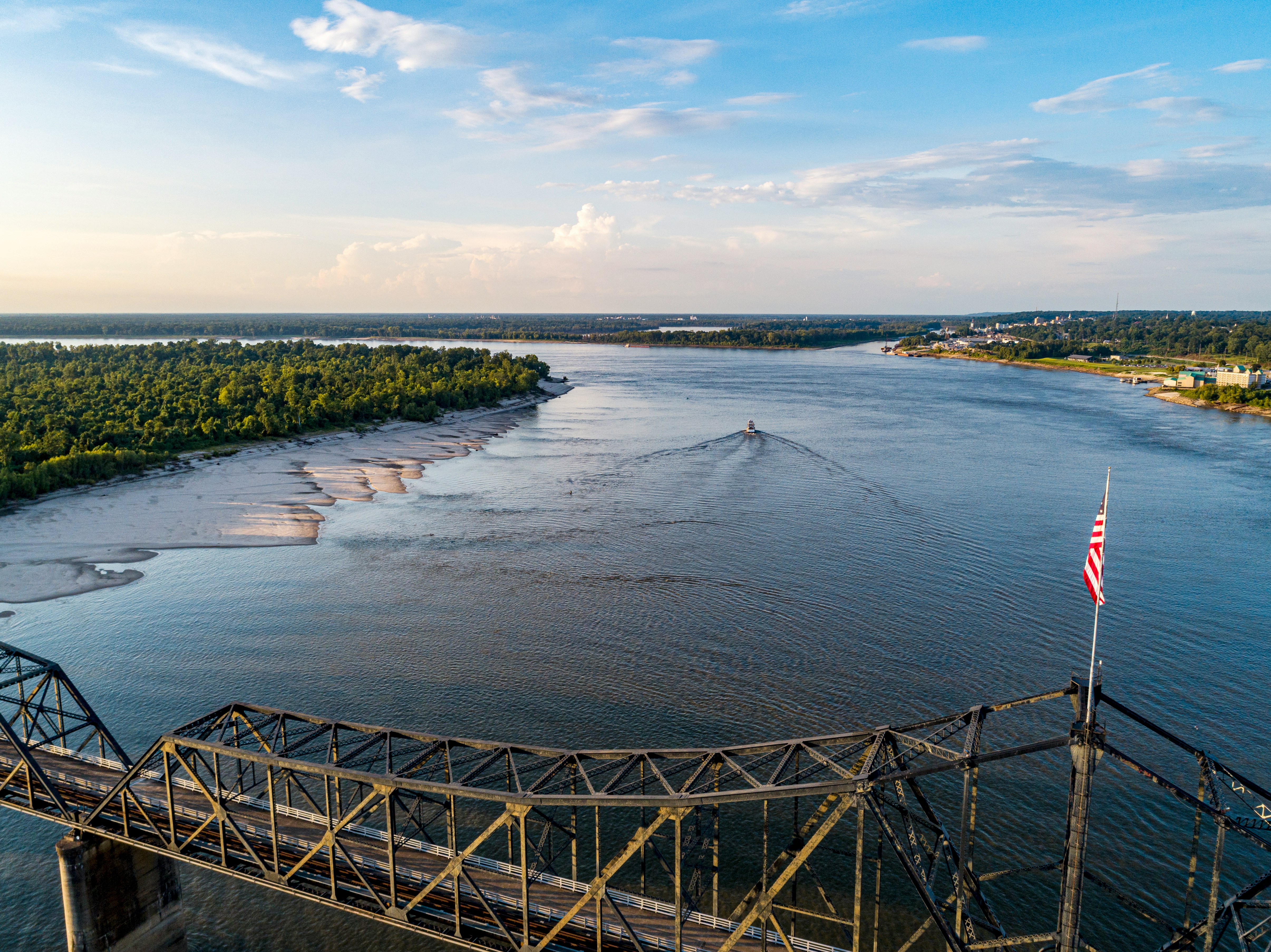 Bridge with a body of water