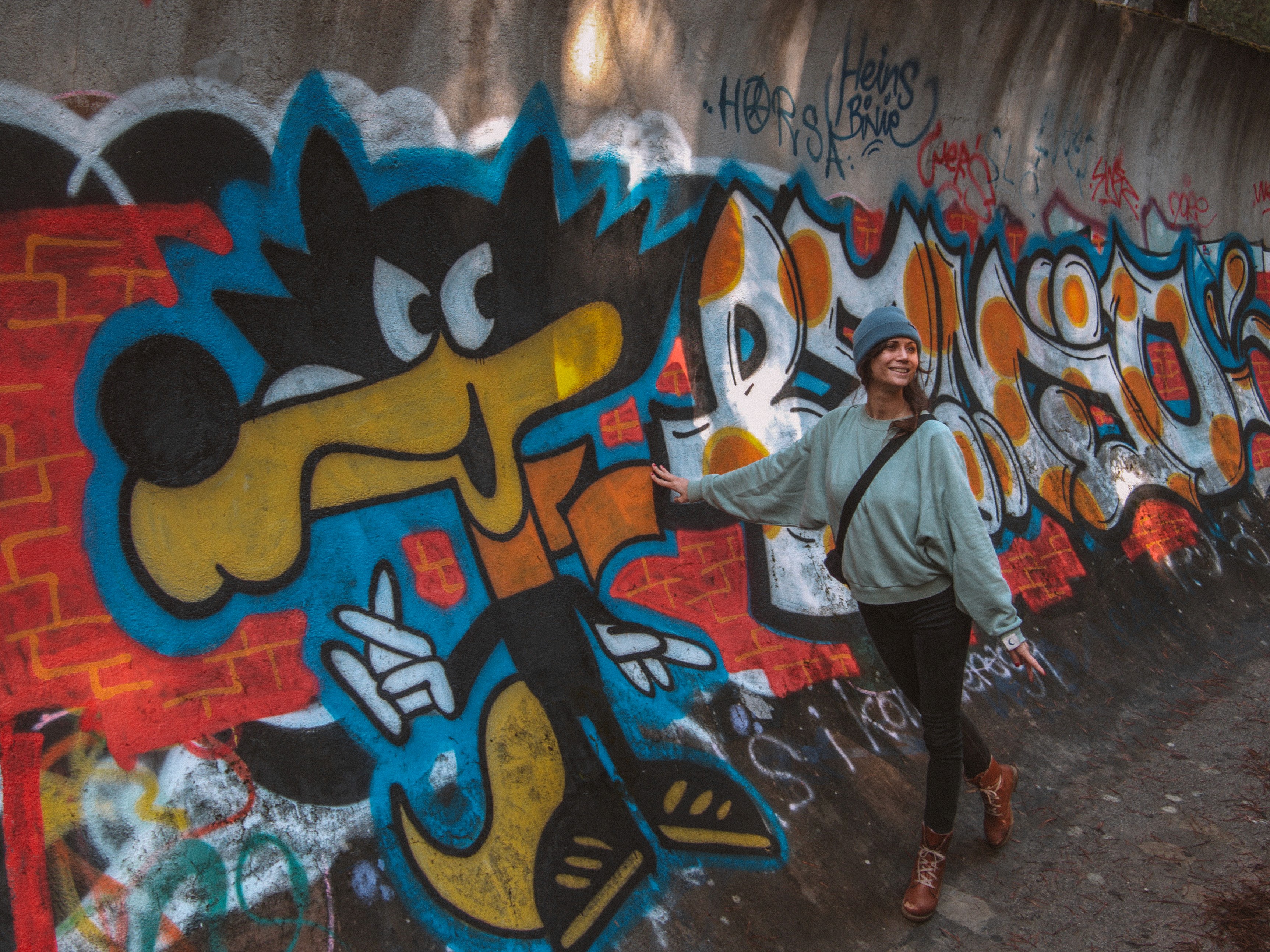 Wandern auf der Bobbahn