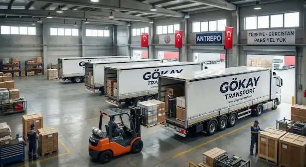 Gökay transport parsiyel tır yüklemesi antrepo