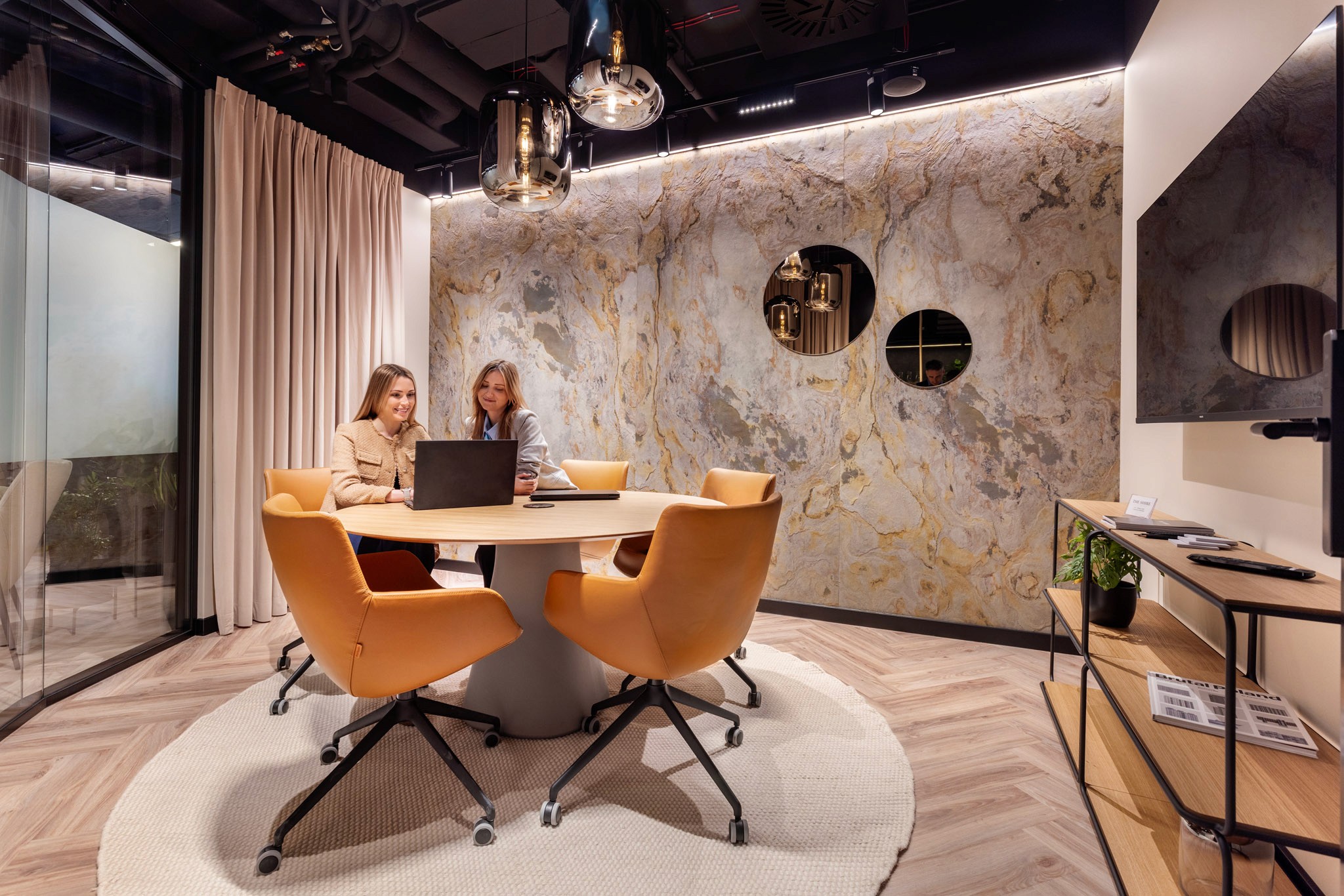 The Shire people working in meeting room