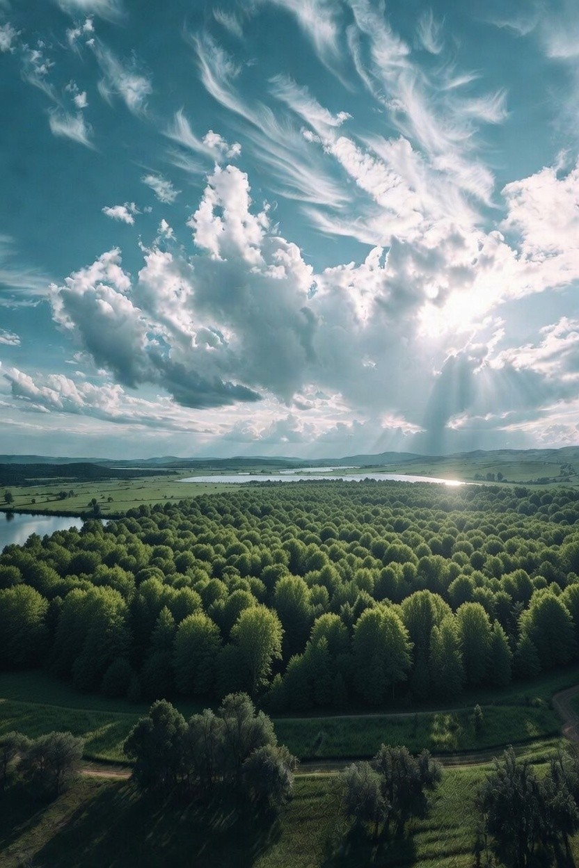 Man carrying a package outside a building