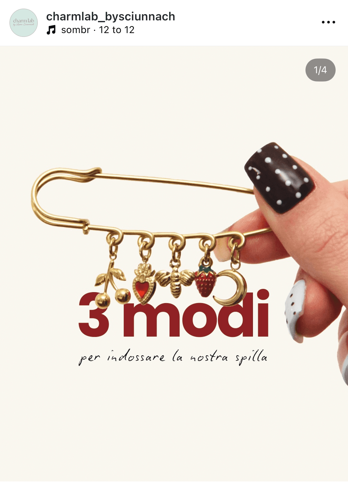 Visual per Instagram curato da Aura Studio, agenzia di comunicazione di Genova: storytelling del brand, content design e valorizzazione dei gioielli Laura Sciunnach tramite strategia social mirata.