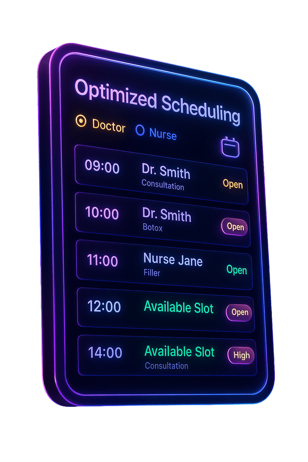 Revenue intelligence optimized scheduling