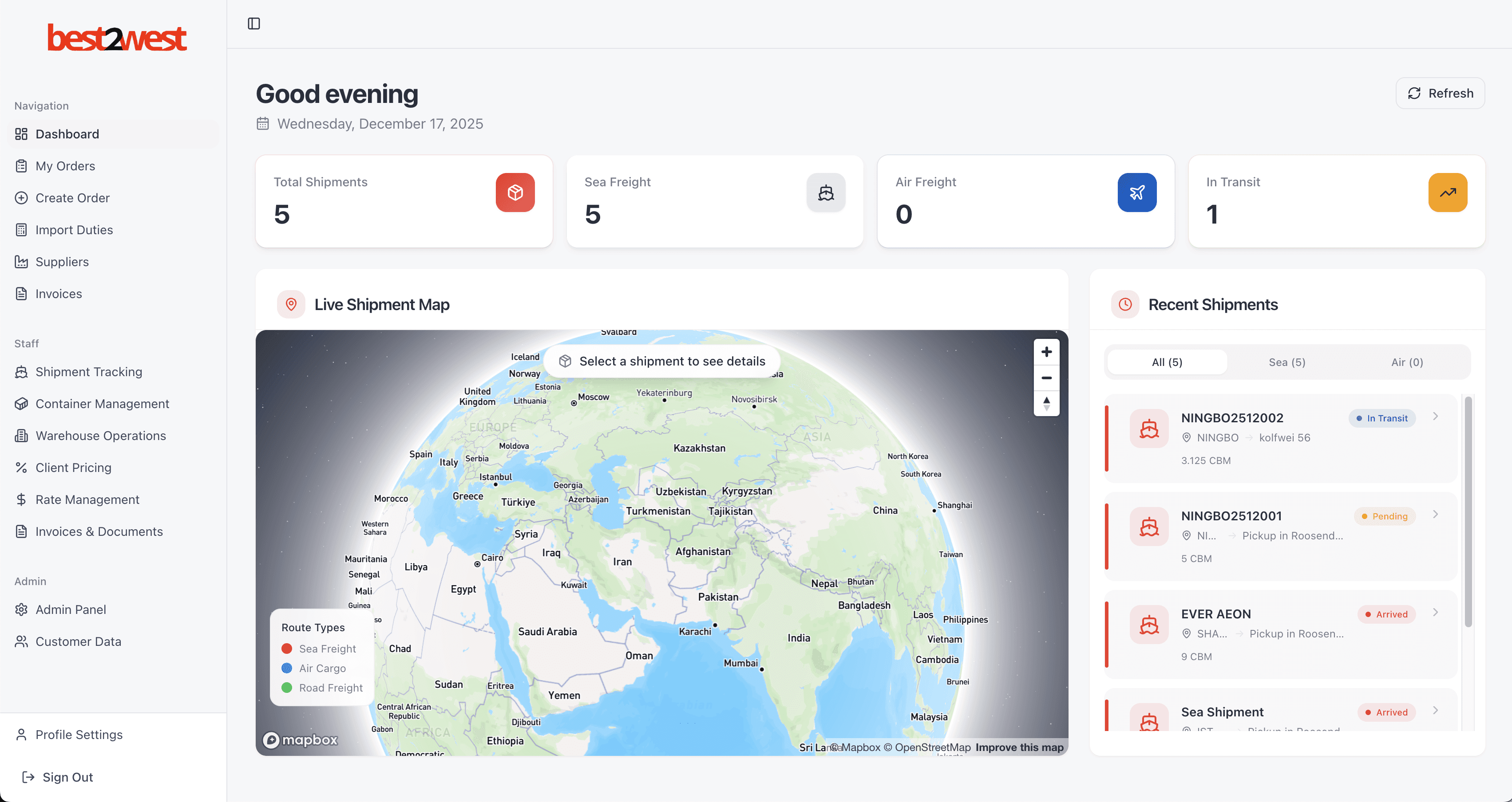 An image of Dreelio's dashboard