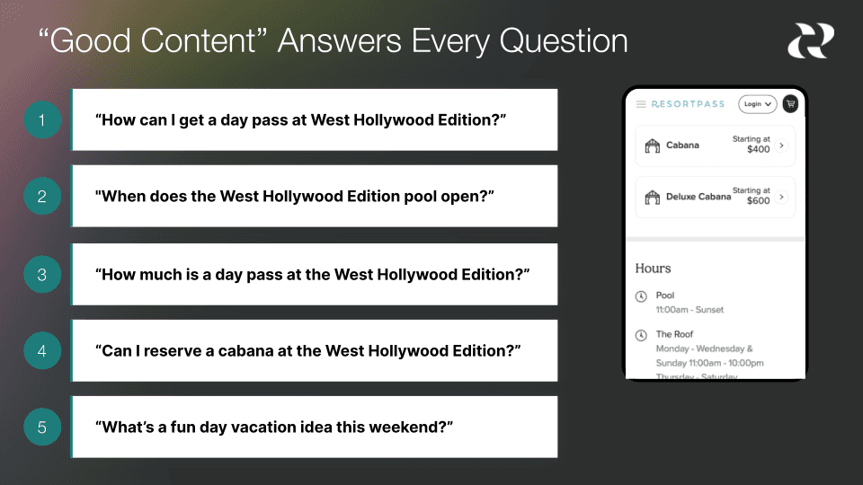 good content answers every question
