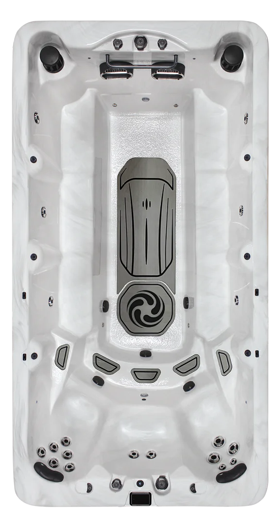 American Whirlpool MB4 swim spa overhead view