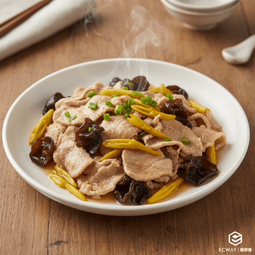 炒木須肉片
