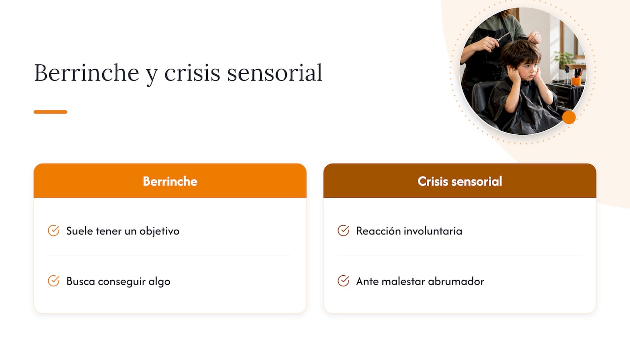 Crisis sensorial o berrinche: la diferencia importa — overview diagram