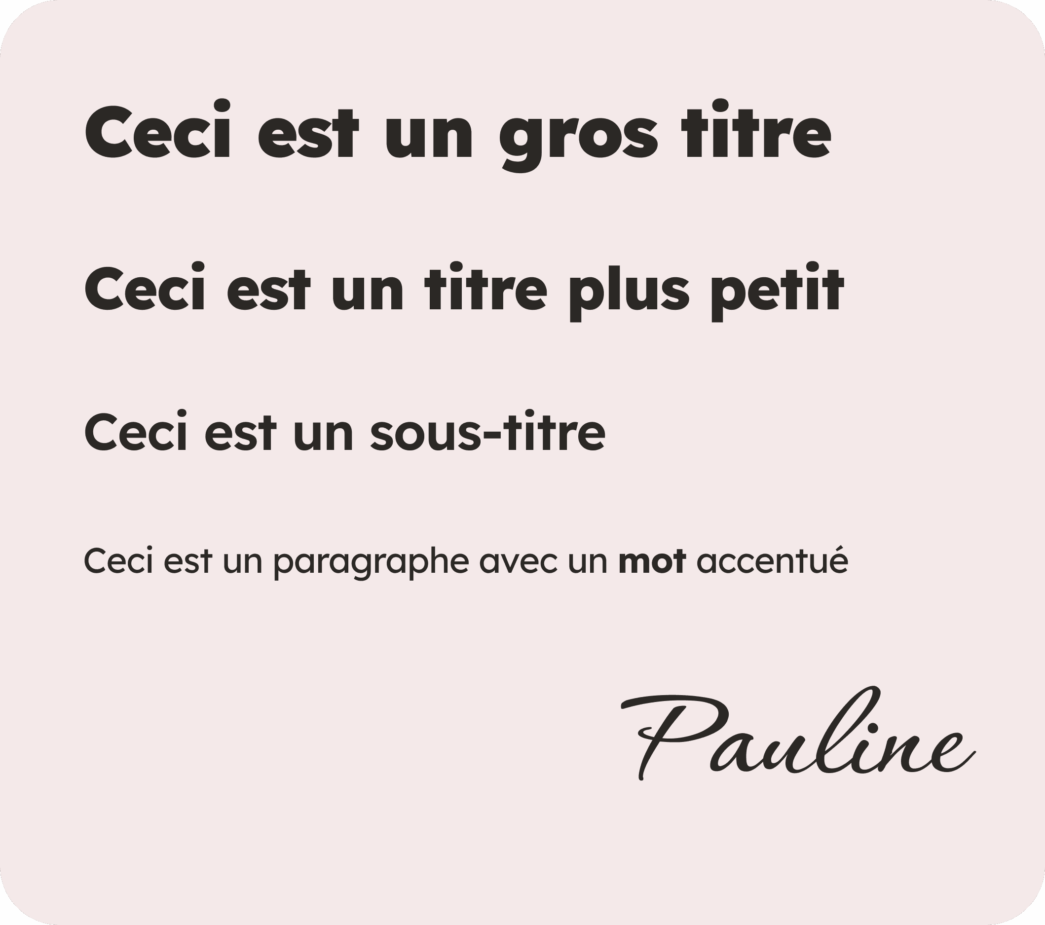exemple d'application des typographies