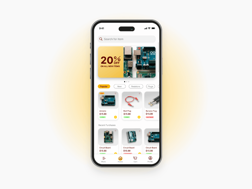 Example work of framer development