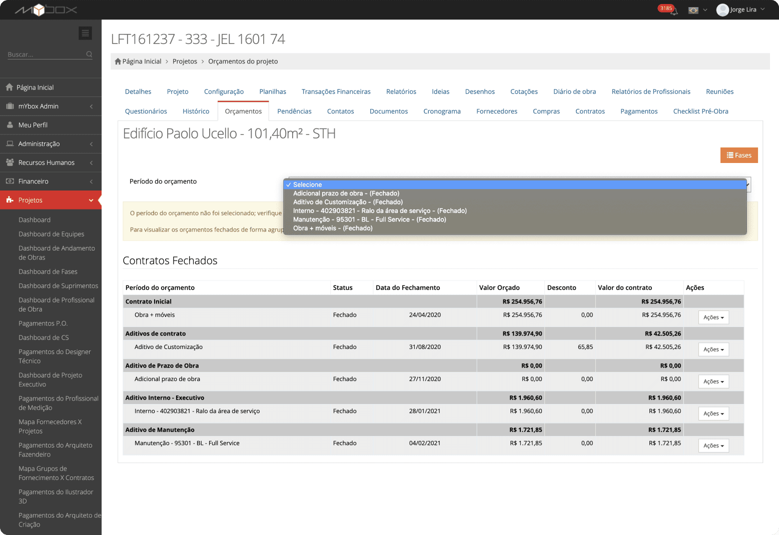 Mybox interface