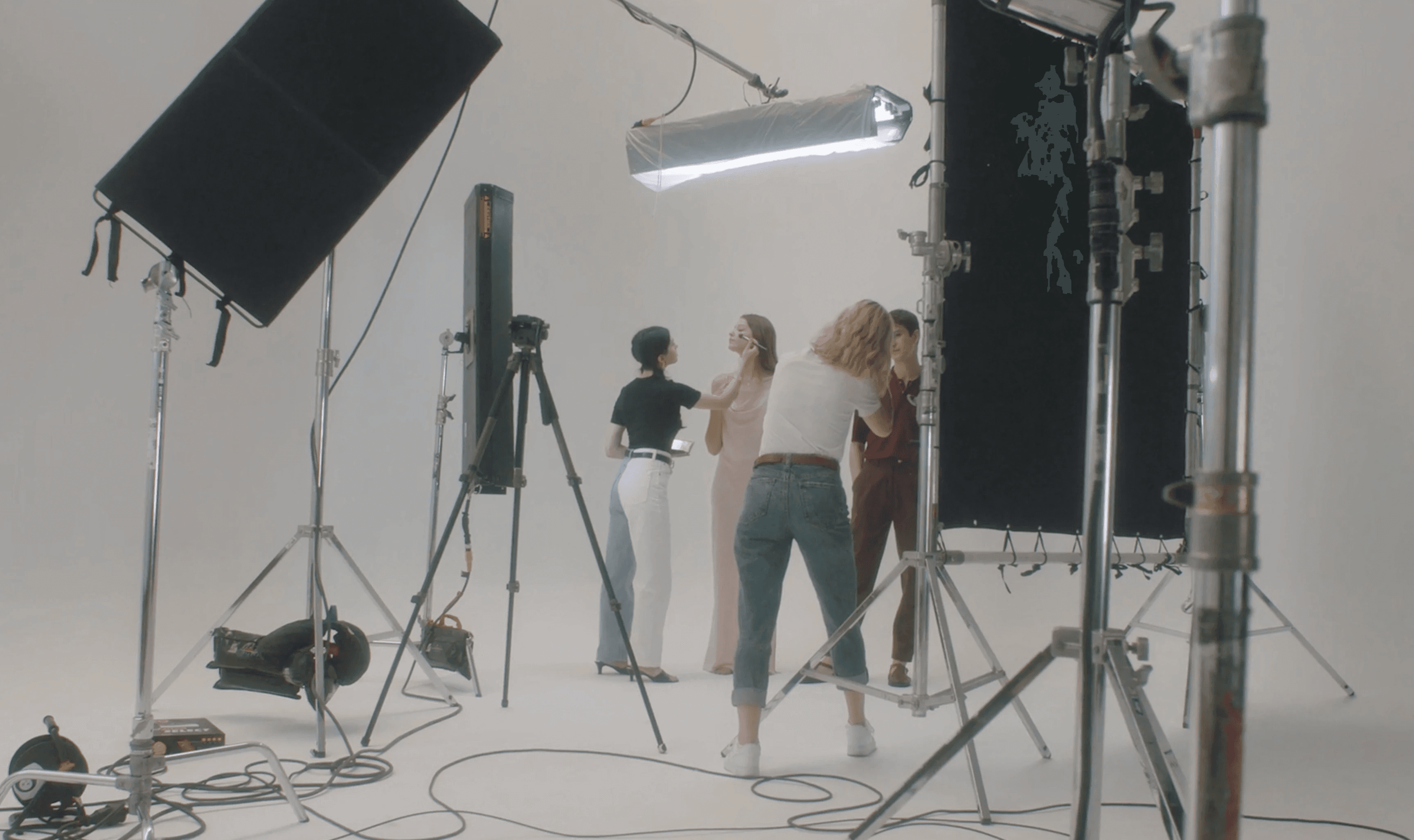 Professional production team on a film set — Playhuman Studios supporting creators with media production and new content formats