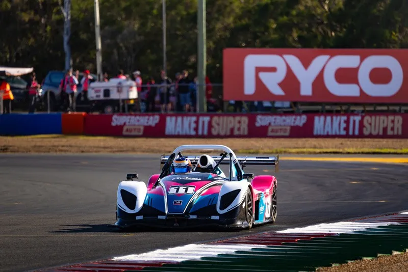 Isaac McNeill GT racing at sunset
