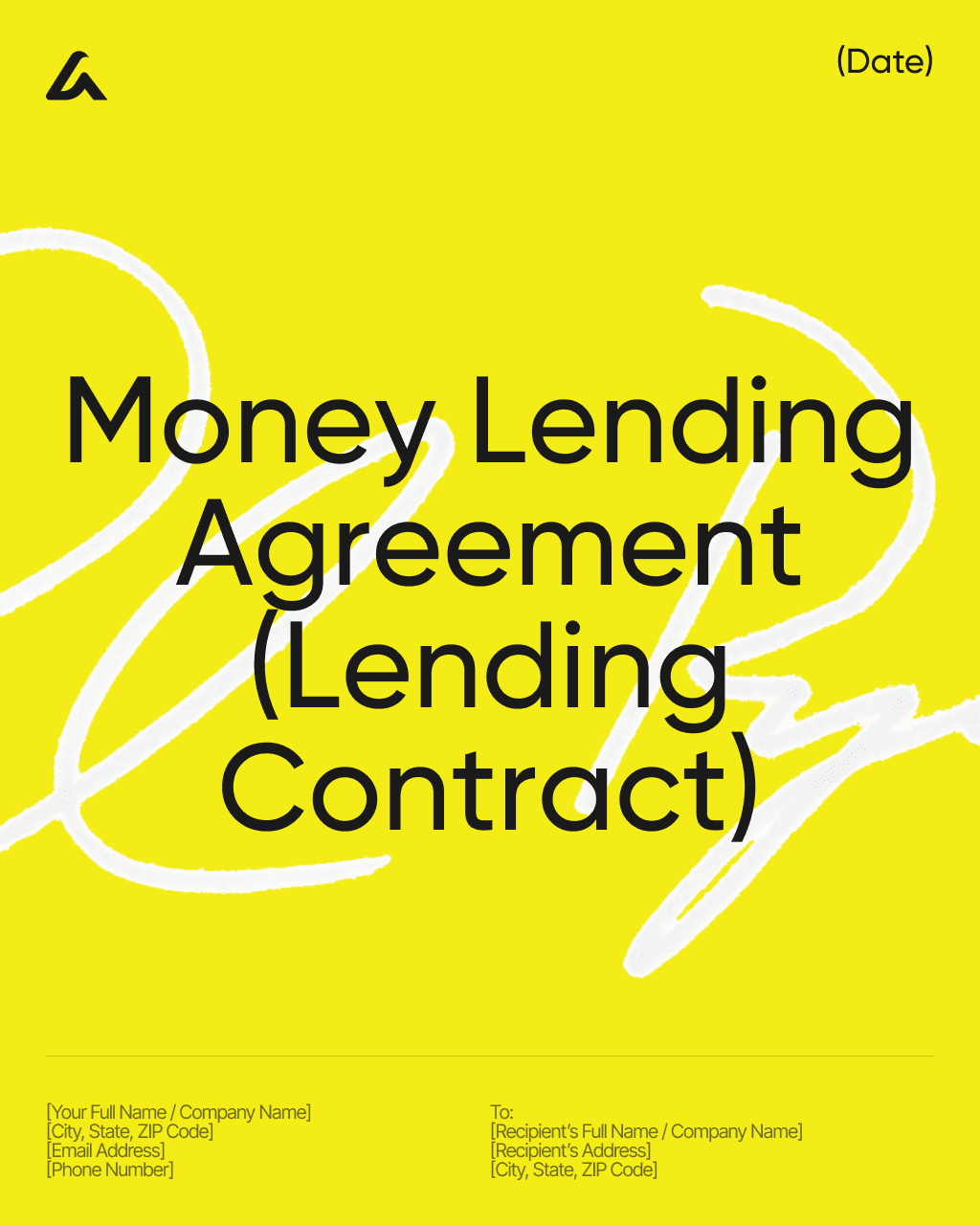 Money Lending Agreement (Lending Contract)